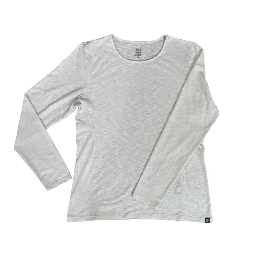 Title Nine Matahari Stretch Long Sleeve Top Cream Size Medium Hiking Camping Run